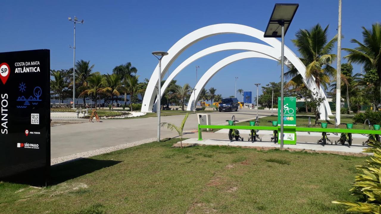 산토스 A Beira-Mar Com Duas Garagens 아파트 외부 사진